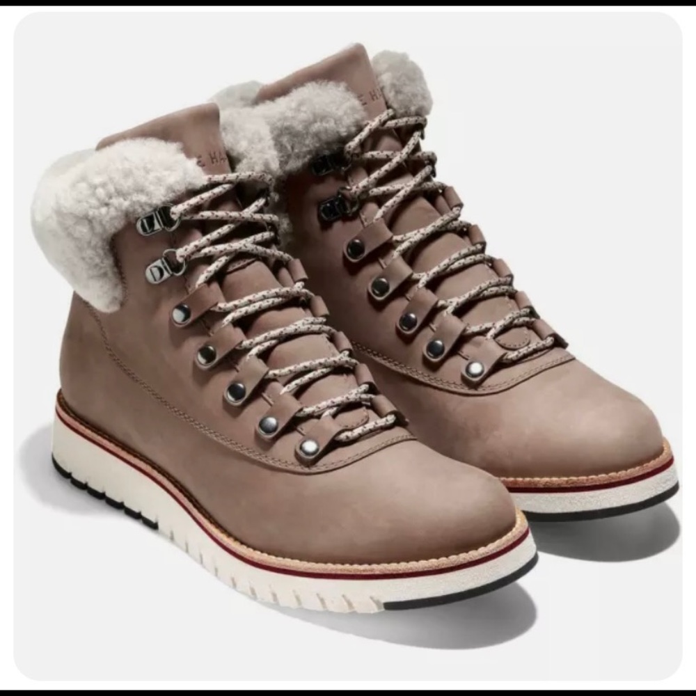 NEW COLE HAAN ZEROGRAND HIKING BOOTS NUBUCK 5